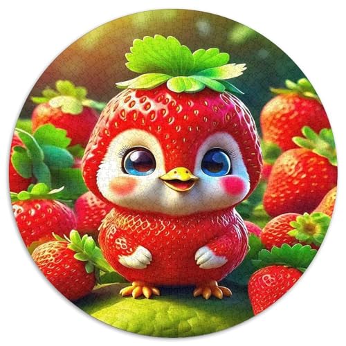Erdbeere 1000-teiliges Puzzle Für Frauen, Männer Fruchtfertigung Herausforderndes Puzzle Entspannend Familienspielabende Spielzeug Geschenk 1000pcs (67.5x67.5cm) von PFQHUAIDH