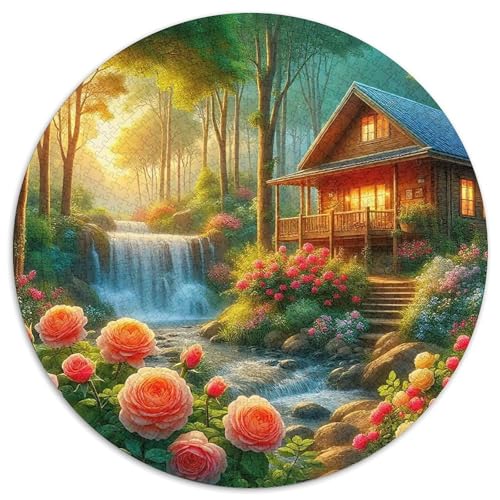 Ferienhaus 1000 Stück Puzzles Für Erwachsene Kinder Landschaft Herausforderndes Puzzle Stress Abbauen Perfekt Für Spieleabende Spielzeug Geschenk 1000pcs (67.5x67.5cm) von PFQHUAIDH