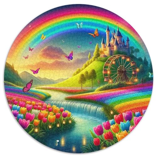 Ferienhaus 1000-teiliges Puzzle Für Erwachsene Kinder Landschaft Anspruchsvolles Puzzle Entspannend Familie Aktivität Spiele Spielzeug Geschenk 1000pcs (67.5x67.5cm) von PFQHUAIDH