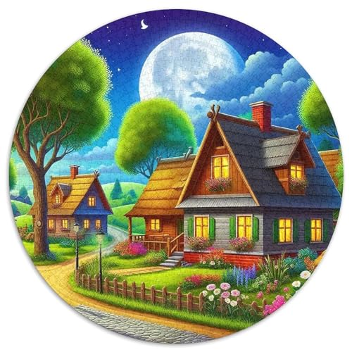 Ferienhaus 1000-teiliges Puzzle Für Erwachsene Kinder Landschaft Anspruchsvolles Puzzle Stress Abbauen Perfekt Für Spieleabende Geschenk Zum Geburtstag 1000pcs (67.5x67.5cm) von PFQHUAIDH