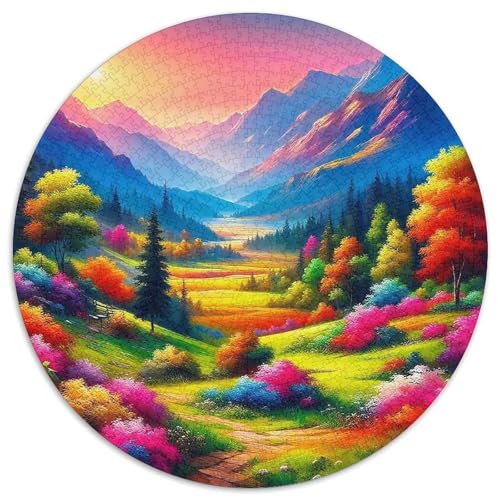 Ferienhaus 1000-teiliges Puzzle Für Erwachsene Kinder Landschaft Herausforderndes Puzzle Entspannend Familie Aktivität Spiele Spielzeug Geschenk 1000pcs (67.5x67.5cm) von PFQHUAIDH