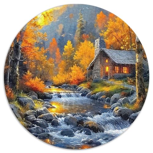 Ferienhaus 1000-teiliges Puzzle Für Frauen, Männer Landschaft Anspruchsvolles Puzzle Entspannend Familie Aktivität Spiele Spielzeug Geschenk 1000pcs (67.5x67.5cm) von PFQHUAIDH