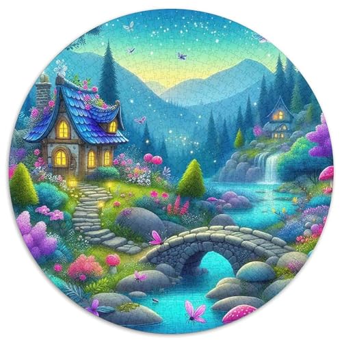 Ferienhaus 1000-teiliges Puzzle Für Frauen, Männer Landschaft Anspruchsvolles Puzzle Entspannend Familienspielabende Spielzeug Geschenk 1000pcs (67.5x67.5cm) von PFQHUAIDH
