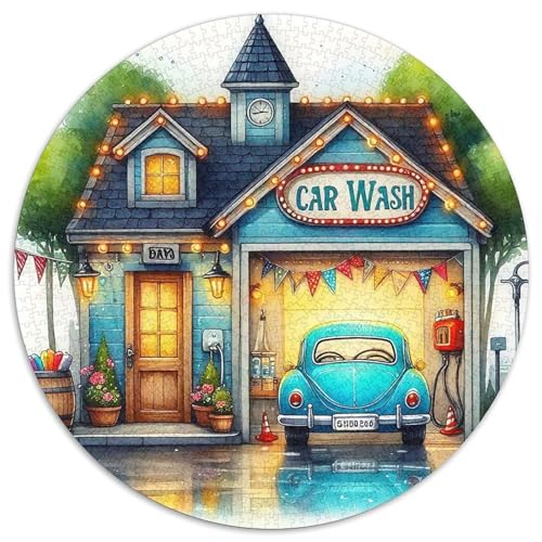 Ferienhaus 1000-teiliges Puzzle Für Frauen, Männer Landschaft Anspruchsvolles Puzzle Entspannend Perfekt Für Spieleabende Spielzeug Geschenk 1000pcs (67.5x67.5cm) von PFQHUAIDH