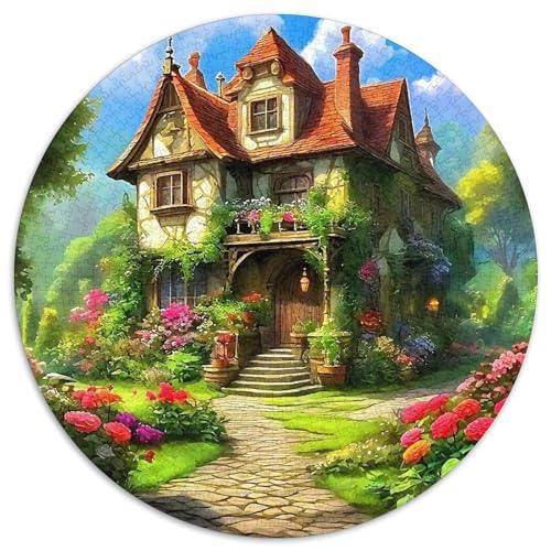 Ferienhaus 1000-teiliges Puzzle Für Frauen, Männer Landschaft Anspruchsvolles Puzzle Entspannend Perfekt Für Spieleabende Spielzeug Geschenk 1000pcs (67.5x67.5cm) von PFQHUAIDH