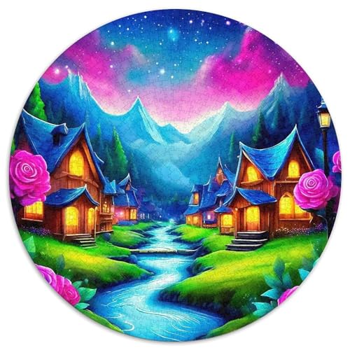 Ferienhaus 1000-teiliges Puzzle Für Frauen, Männer Landschaft Anspruchsvolles Puzzle Stress Abbauen Familie Aktivität Spiele Geschenk Zum Geburtstag 1000pcs (67.5x67.5cm) von PFQHUAIDH