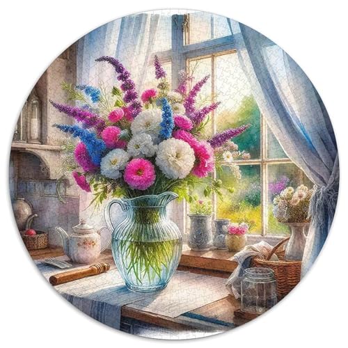 Ferienhaus 1000-teiliges Puzzle Für Frauen, Männer Landschaft Herausforderndes Puzzle Entspannend Familienspielabende Spielzeug Geschenk 1000pcs (67.5x67.5cm) von PFQHUAIDH