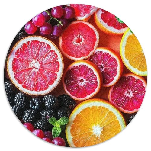 Früchte 1000-teiliges Puzzle Für Erwachsene Kinder Fruchtfertigung Anspruchsvolles Puzzle Entspannend Familienspielabende Spielzeug Geschenk 1000pcs (67.5x67.5cm) von PFQHUAIDH