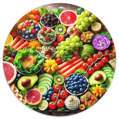 Früchte 1000-teiliges Puzzle Für Frauen, Männer Fruchtfertigung Anspruchsvolles Puzzle Entspannend Familie Aktivität Spiele Spielzeug Geschenk 1000pcs (67.5x67.5cm) von PFQHUAIDH