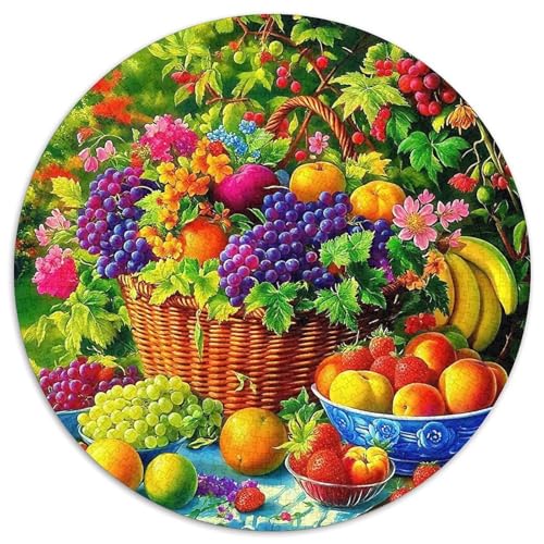 Früchte 1000-teiliges Puzzle Für Frauen, Männer Fruchtfertigung Herausforderndes Puzzle Entspannend Familienspielabende Spielzeug Geschenk 1000pcs (67.5x67.5cm) von PFQHUAIDH
