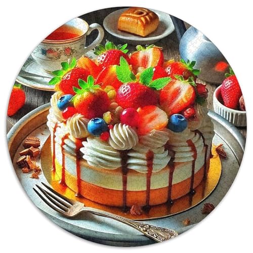 Früchte Cake 1000-teiliges Puzzle Für Frauen, Männer Delikatesse Anspruchsvolles Puzzle Stress Abbauen Familie Aktivität Spiele Geschenk Zum Geburtstag 1000pcs (67.5x67.5cm) von PFQHUAIDH
