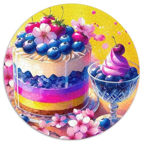 Früchte Cake 1000-teiliges Puzzle Für Frauen, Männer Delikatesse Herausforderndes Puzzle Entspannend Perfekt Für Spieleabende Spielzeug Geschenk 1000pcs (67.5x67.5cm) von PFQHUAIDH