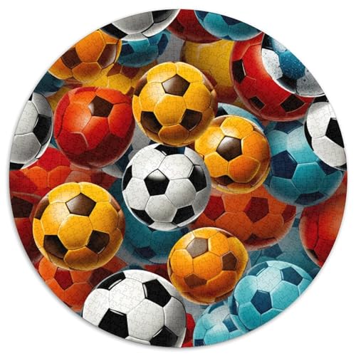 Fußball 1000-teiliges Puzzle Für Frauen, Männer Ball Spiels Anspruchsvolles Puzzle Entspannend Familienspielabende Spielzeug Geschenk 1000pcs (67.5x67.5cm) von PFQHUAIDH