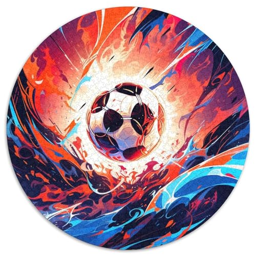 Fußball 1000-teiliges Puzzle Für Frauen, Männer Ball Spiels Herausforderndes Puzzle Entspannend Familie Aktivität Spiele Spielzeug Geschenk 1000pcs (67.5x67.5cm) von PFQHUAIDH