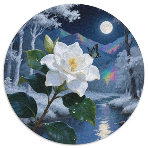 Gardenien 1000-teiliges Puzzle Für Erwachsene Kinder Blumens Herausforderndes Puzzle Entspannend Familie Aktivität Spiele Spielzeug Geschenk 1000pcs (67.5x67.5cm) von PFQHUAIDH