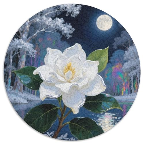 Gardenien 1000-teiliges Puzzle Für Frauen, Männer Blumens Anspruchsvolles Puzzle Entspannend Familie Aktivität Spiele Spielzeug Geschenk 1000pcs (67.5x67.5cm) von PFQHUAIDH