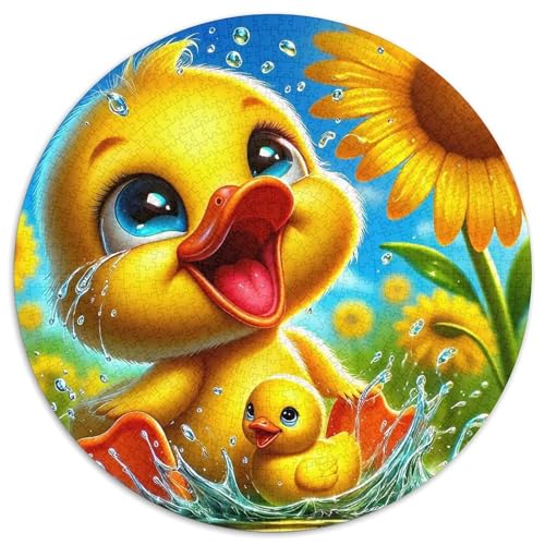 Gelbe Ente 1000-teiliges Puzzle Für Erwachsene Kinder Kleine Ente Anspruchsvolles Puzzle Entspannend Familie Aktivität Spiele Spielzeug Geschenk 1000pcs (67.5x67.5cm) von PFQHUAIDH