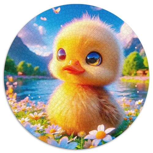 Gelbe Ente 1000-teiliges Puzzle Für Erwachsene Kinder Kleine Ente Herausforderndes Puzzle Entspannend Familienspielabende Geschenk Zum Geburtstag 1000pcs (67.5x67.5cm) von PFQHUAIDH