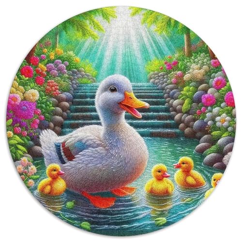 Gelbe Ente 1000-teiliges Puzzle Für Erwachsene Kinder Kleine Ente Herausforderndes Puzzle Stress Abbauen Familie Aktivität Spiele Spielzeug Geschenk 1000pcs (67.5x67.5cm) von PFQHUAIDH