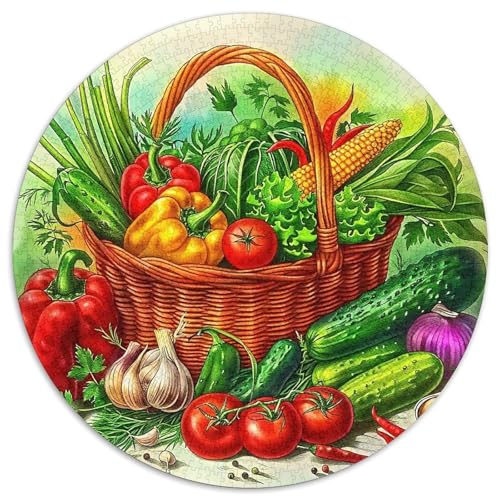 Gemüse 1000-teiliges Puzzle Für Erwachsene Kinder Fruchtfertigung Anspruchsvolles Puzzle Entspannend Familie Aktivität Spiele Spielzeug Geschenk 1000pcs (67.5x67.5cm) von PFQHUAIDH