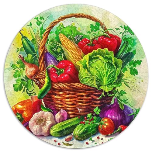 Gemüse 1000-teiliges Puzzle Für Frauen, Männer Fruchtfertigung Herausforderndes Puzzle Stress Abbauen Familienspielabende Spielzeug Geschenk 1000pcs (67.5x67.5cm) von PFQHUAIDH