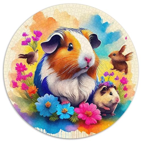 Guineeschwein 1000-teiliges Puzzle Für Erwachsene Kinder Kleines Haustier Anspruchsvolles Puzzle Stress Abbauen Familie Aktivität Spiele Geschenk Zum Geburtstag 1000pcs (67.5x67.5cm) von PFQHUAIDH