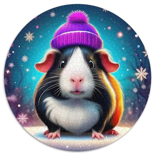 Guineeschwein 1000-teiliges Puzzle Für Frauen, Männer Kleines Haustier Anspruchsvolles Puzzle Entspannend Familie Aktivität Spiele Spielzeug Geschenk 1000pcs (67.5x67.5cm) von PFQHUAIDH