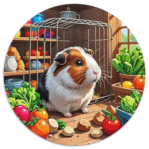 Guineeschwein 1000-teiliges Puzzle Für Frauen, Männer Kleines Haustier Herausforderndes Puzzle Stress Abbauen Perfekt Für Spieleabende Spielzeug Geschenk 1000pcs (67.5x67.5cm) von PFQHUAIDH