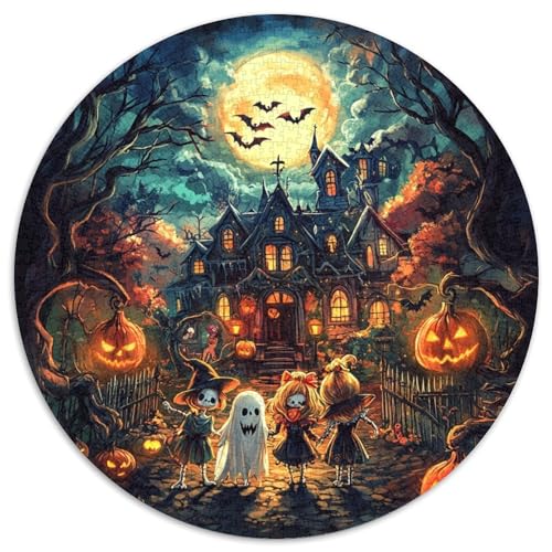 Halloween Dorf 1000-teiliges Puzzle Für Erwachsene Kinder Fantasy Stil Anspruchsvolles Puzzle Stress Abbauen Familienspielabende Spielzeug Geschenk 1000pcs (67.5x67.5cm) von PFQHUAIDH