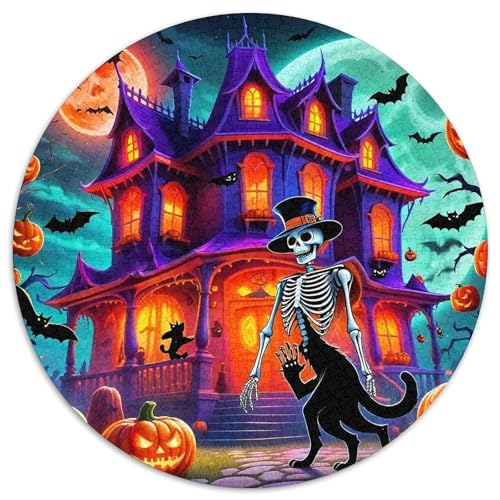 Halloween Schloss 1000-teiliges Puzzle Für Frauen, Männer Europäische Architektur Herausforderndes Puzzle Entspannend Perfekt Für Spieleabende Geschenk Zum Geburtstag 1000pcs (67.5x67.5cm) von PFQHUAIDH