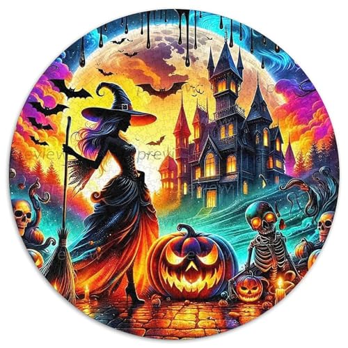 Hexe 1000-teiliges Puzzle Für Frauen, Männer Halloween Anspruchsvolles Puzzle Entspannend Familie Aktivität Spiele Geschenk Zum Geburtstag 1000pcs (67.5x67.5cm) von PFQHUAIDH