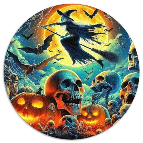 Jumbie Kürbisse 1000-teiliges Puzzle Für Erwachsene Kinder Schreckliches Halloween Herausforderndes Puzzle Stress Abbauen Familienspielabende Geschenk Zum Geburtstag 1000pcs (67.5x67.5cm) von PFQHUAIDH