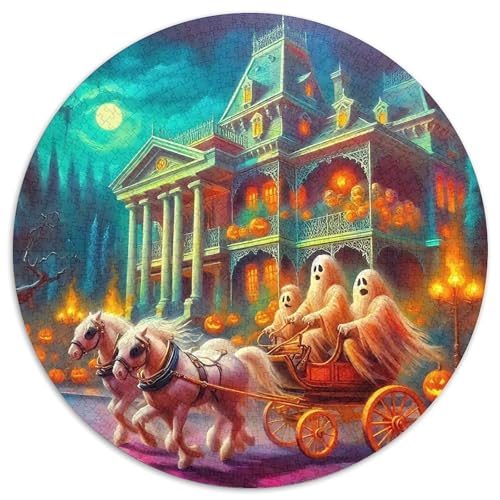 Jumbie Kürbisse 1000-teiliges Puzzle Für Erwachsene Kinder Schreckliches Halloween Herausforderndes Puzzle Stress Abbauen Familienspielabende Spielzeug Geschenk 1000pcs (67.5x67.5cm) von PFQHUAIDH