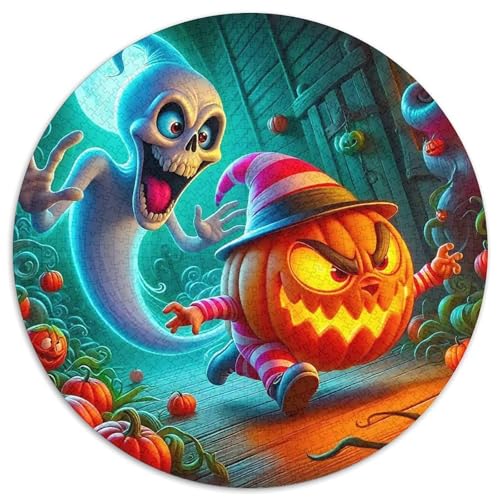 Jumbie Kürbisse 1000-teiliges Puzzle Für Frauen, Männer Schreckliches Halloween Herausforderndes Puzzle Entspannend Familie Aktivität Spiele Geschenk Zum Geburtstag 1000pcs (67.5x67.5cm) von PFQHUAIDH