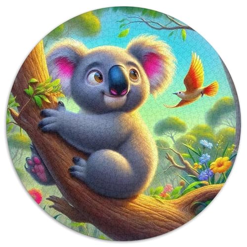 Koala 1000-teiliges Puzzle Für Frauen, Männer Australisches Tier Anspruchsvolles Puzzle Stress Abbauen Familienspielabende Geschenk Zum Geburtstag 1000pcs (67.5x67.5cm) von PFQHUAIDH