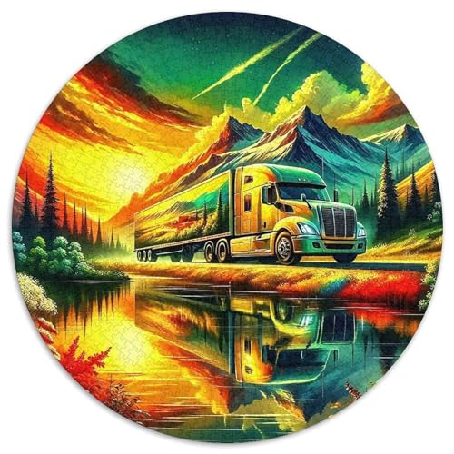 Lastwagen 1000-teiliges Puzzle Für Erwachsene Kinder Fahrzeug Anspruchsvolles Puzzle Entspannend Familie Aktivität Spiele Geschenk Zum Geburtstag 1000pcs (67.5x67.5cm) von PFQHUAIDH