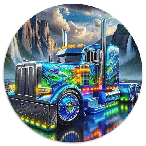 Lastwagen 1000-teiliges Puzzle Für Erwachsene Kinder Fahrzeug Anspruchsvolles Puzzle Stress Abbauen Familienspielabende Geschenk Zum Geburtstag 1000pcs (67.5x67.5cm) von PFQHUAIDH