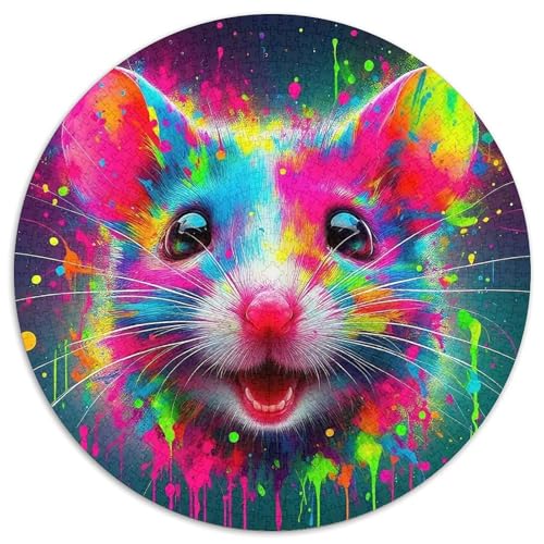 Maus 1000-teiliges Puzzle Für Frauen, Männer Nagetier Herausforderndes Puzzle Entspannend Familienspielabende Spielzeug Geschenk 1000pcs (67.5x67.5cm) von PFQHUAIDH