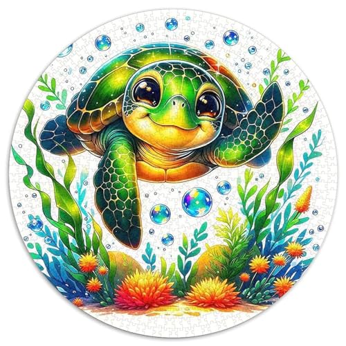 Meeresschildkröte 1000-teiliges Puzzle Für Erwachsene Kinder Meeresreptilien Anspruchsvolles Puzzle Entspannend Familie Aktivität Spiele Spielzeug Geschenk 1000pcs (67.5x67.5cm) von PFQHUAIDH