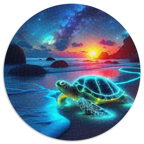Meeresschildkröte 1000-teiliges Puzzle Für Erwachsene Kinder Meeresreptilien Anspruchsvolles Puzzle Stress Abbauen Familienspielabende Geschenk Zum Geburtstag 1000pcs (67.5x67.5cm) von PFQHUAIDH