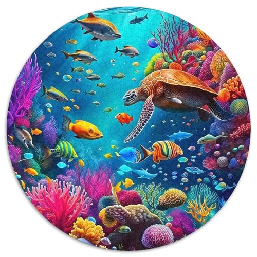 Meeresschildkröte 1000-teiliges Puzzle Für Erwachsene Kinder Meeresreptilien Anspruchsvolles Puzzle Stress Abbauen Familienspielabende Spielzeug Geschenk 1000pcs (67.5x67.5cm) von PFQHUAIDH