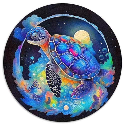 Meeresschildkröte 1000-teiliges Puzzle Für Erwachsene Kinder Meeresreptilien Herausforderndes Puzzle Entspannend Perfekt Für Spieleabende Spielzeug Geschenk 1000pcs (67.5x67.5cm) von PFQHUAIDH