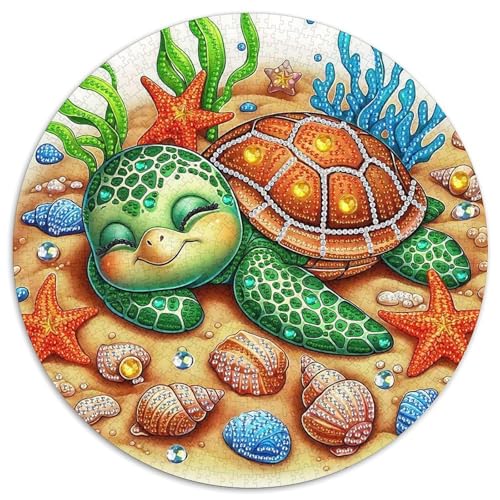 Meeresschildkröte 1000-teiliges Puzzle Für Erwachsene Kinder Meeresreptilien Herausforderndes Puzzle Entspannend Perfekt Für Spieleabende Spielzeug Geschenk 1000pcs (67.5x67.5cm) von PFQHUAIDH