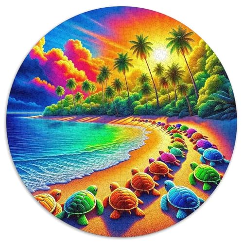 Meeresschildkröte 1000-teiliges Puzzle Für Frauen, Männer Meeresreptilien Anspruchsvolles Puzzle Entspannend Familie Aktivität Spiele Spielzeug Geschenk 1000pcs (67.5x67.5cm) von PFQHUAIDH