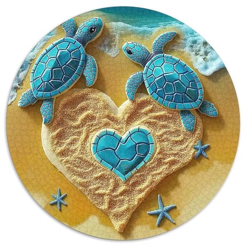 Meeresschildkröte 1000-teiliges Puzzle Für Frauen, Männer Meeresreptilien Anspruchsvolles Puzzle Entspannend Familienspielabende Spielzeug Geschenk 1000pcs (67.5x67.5cm) von PFQHUAIDH
