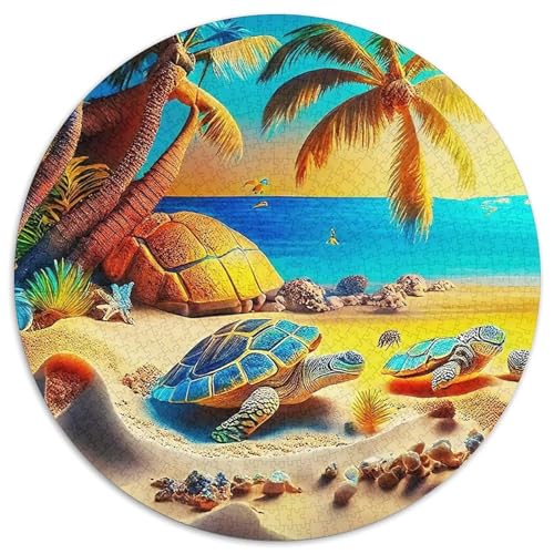 Meeresschildkröte 1000-teiliges Puzzle Für Frauen, Männer Meeresreptilien Anspruchsvolles Puzzle Entspannend Familienspielabende Spielzeug Geschenk 1000pcs (67.5x67.5cm) von PFQHUAIDH