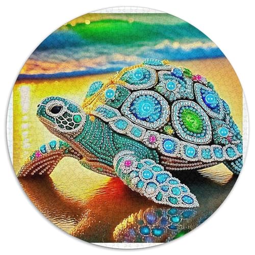 Meeresschildkröte 1000-teiliges Puzzle Für Frauen, Männer Meeresreptilien Anspruchsvolles Puzzle Stress Abbauen Familie Aktivität Spiele Geschenk Zum Geburtstag 1000pcs (67.5x67.5cm) von PFQHUAIDH