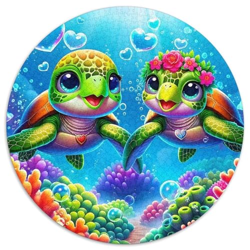 Meeresschildkröte 1000-teiliges Puzzle Für Frauen, Männer Meeresreptilien Herausforderndes Puzzle Entspannend Familie Aktivität Spiele Spielzeug Geschenk 1000pcs (67.5x67.5cm) von PFQHUAIDH