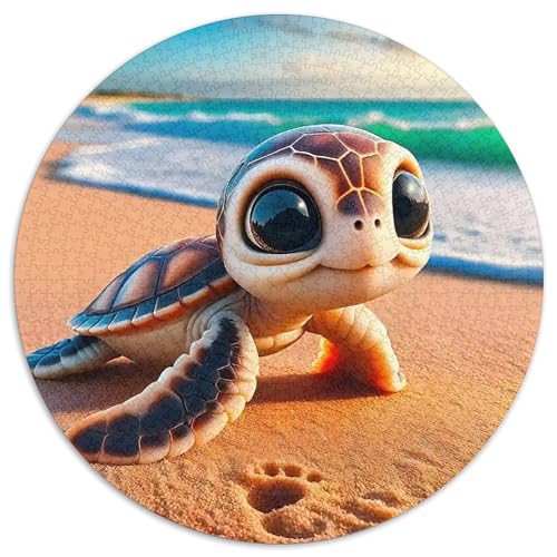 Meeresschildkröte 1000-teiliges Puzzle Für Frauen, Männer Meeresreptilien Herausforderndes Puzzle Entspannend Familie Aktivität Spiele Spielzeug Geschenk 1000pcs (67.5x67.5cm) von PFQHUAIDH
