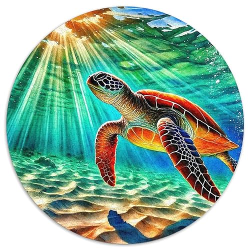 Meeresschildkröte 1000-teiliges Puzzle Für Frauen, Männer Meeresreptilien Herausforderndes Puzzle Entspannend Perfekt Für Spieleabende Geschenk Zum Geburtstag 1000pcs (67.5x67.5cm) von PFQHUAIDH